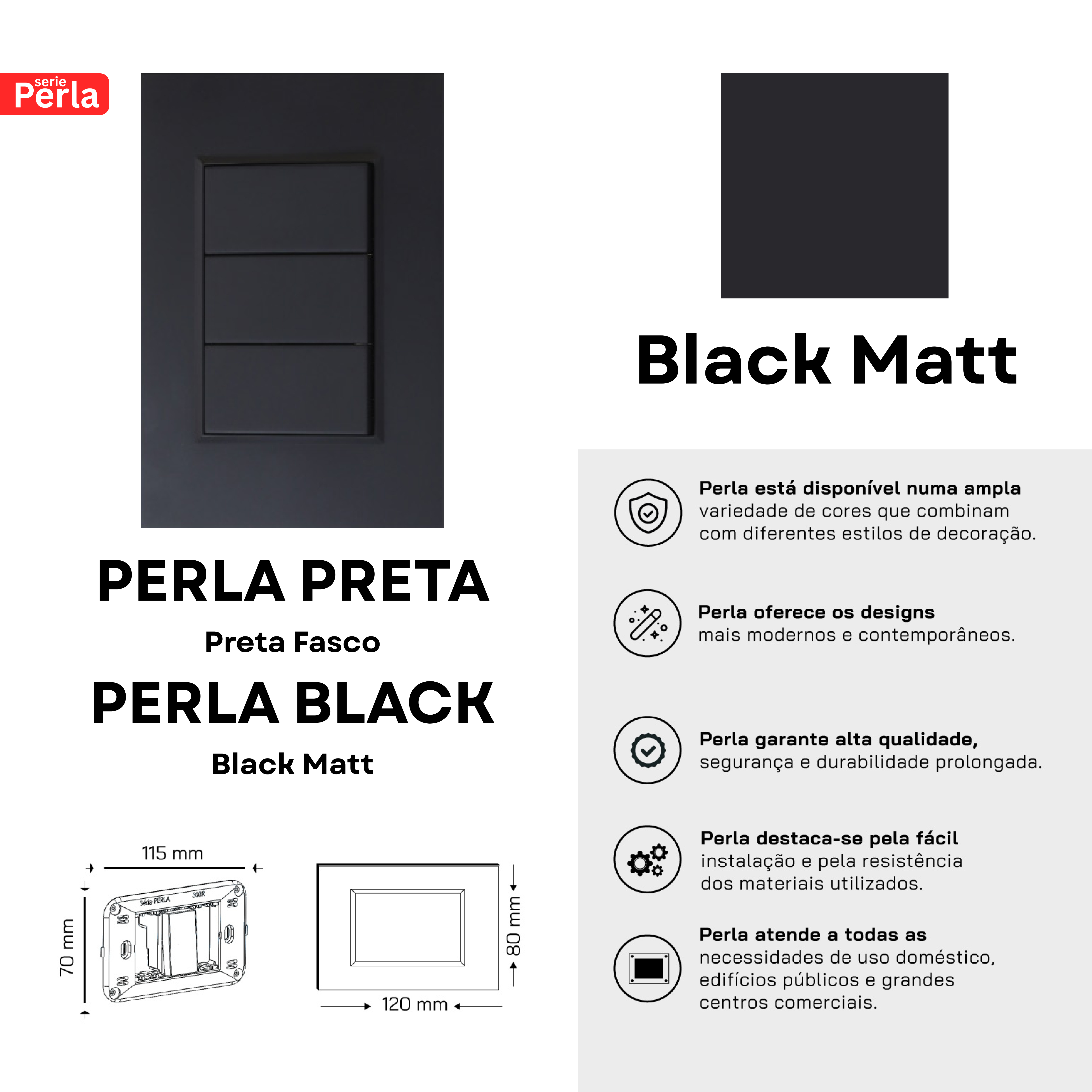 Perla Switches - Black