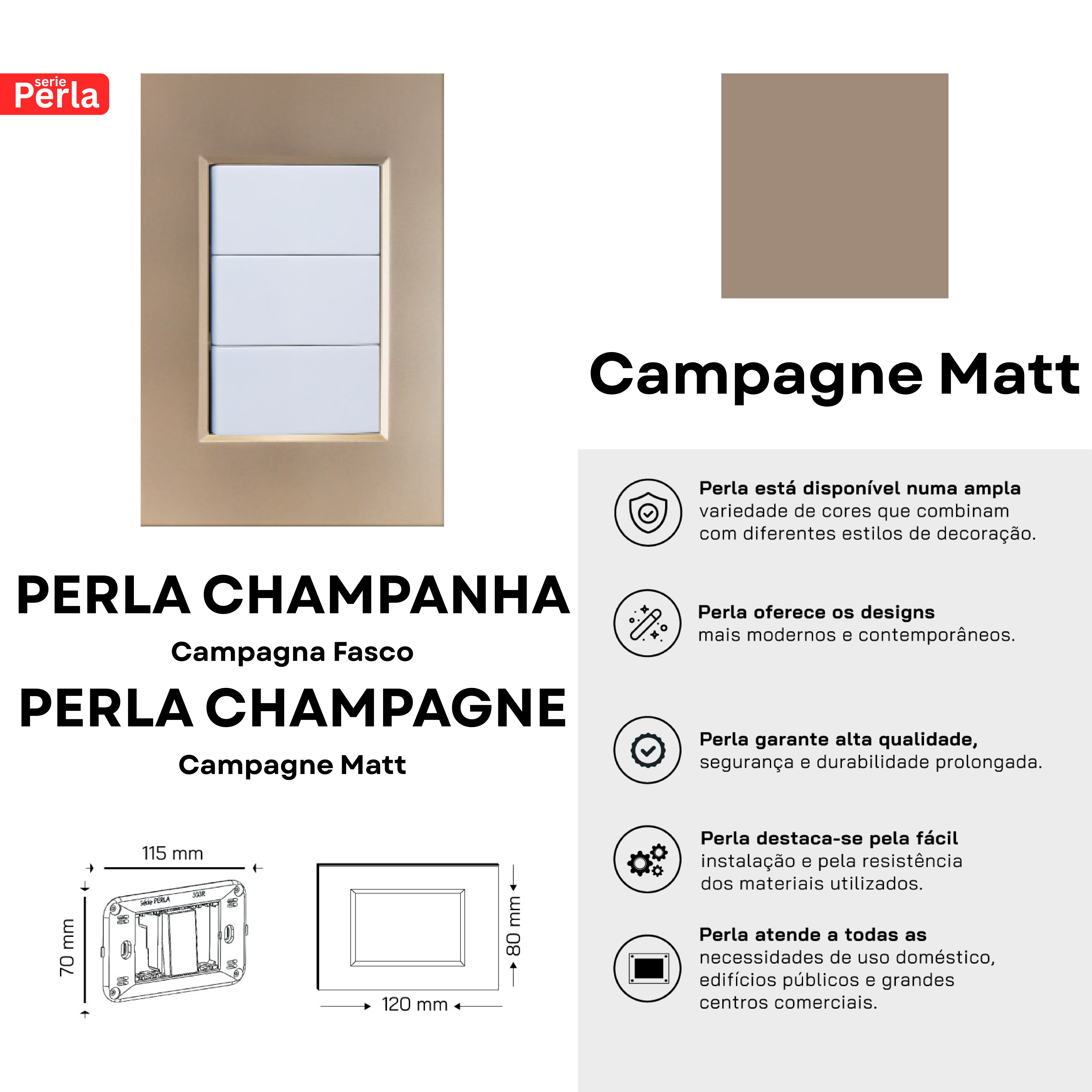 Perla Switches - Champagne