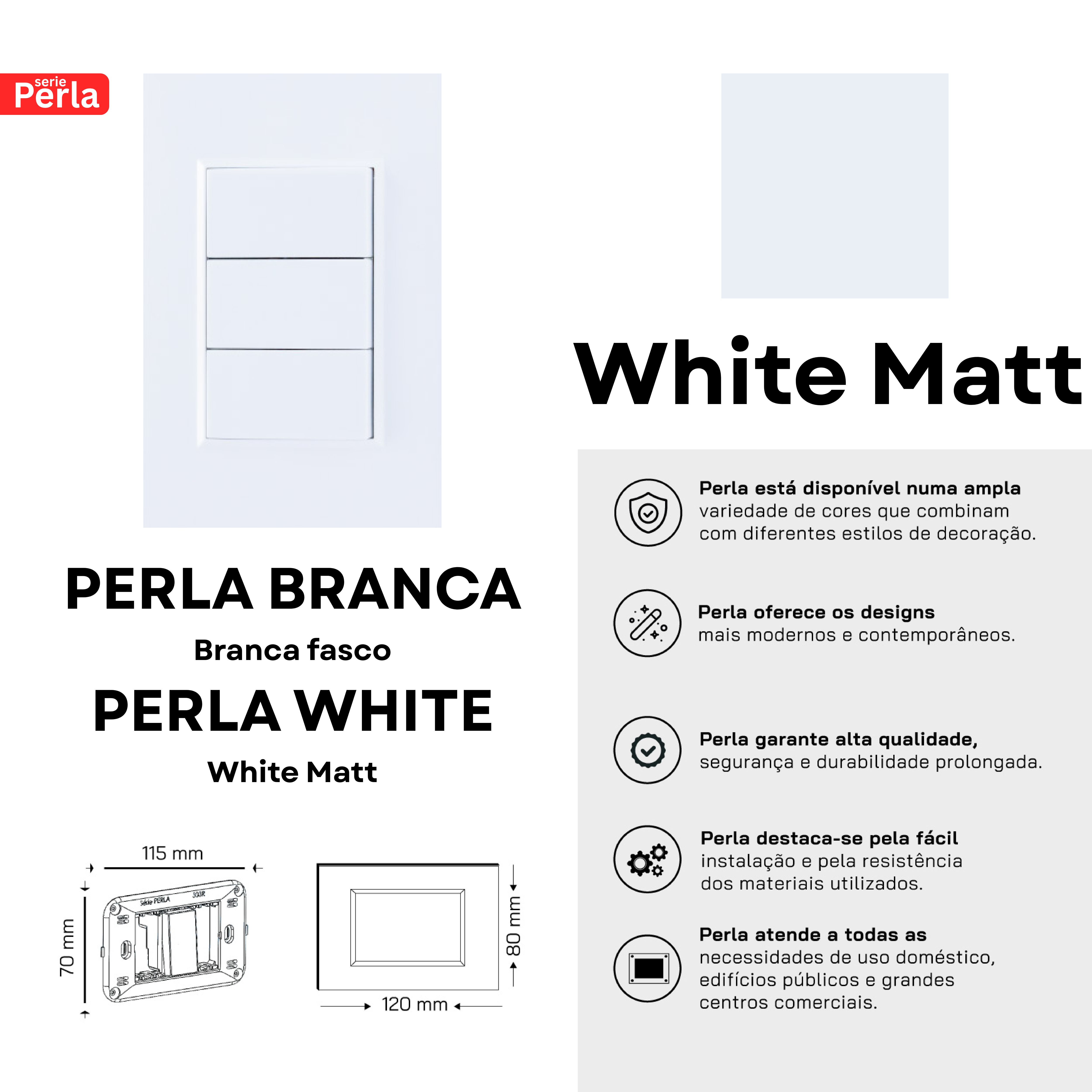 Perla Switches - White